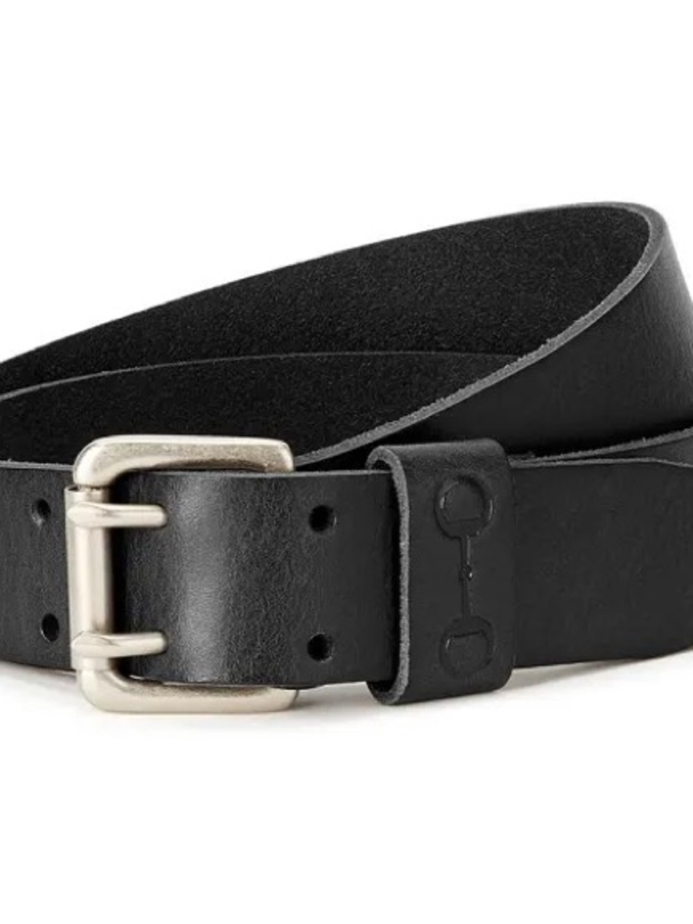 NWT Ariat Black Leather Belt with Silver Buckle